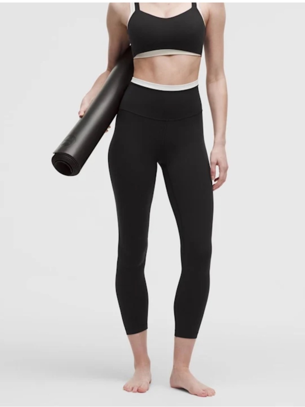 NWT!🍋🍋Lululemon Align Super High Rise Pant 25” Trim🍋🍋. Size 6. Black.